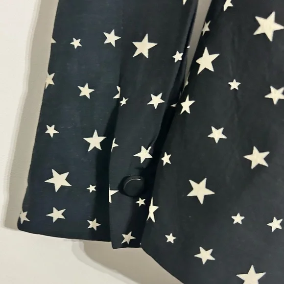 Zara Women's Black Star Pattern Blazer - Picture 3 of 5